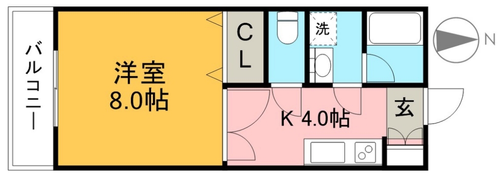 エトワール城見 401号室 間取り