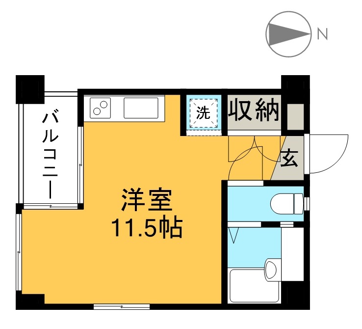 ヴィラ青柳 3B号室 間取り