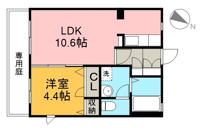 シャーメゾンＵＲＡＹＡＫＡ 103号室 間取り