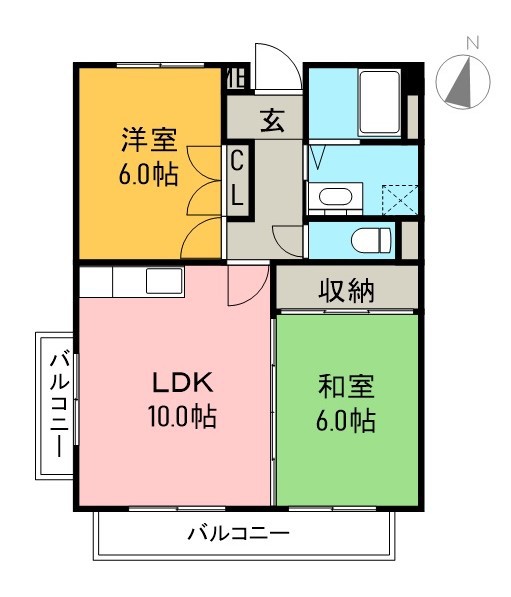 ラ・セゾン 301号室 間取り