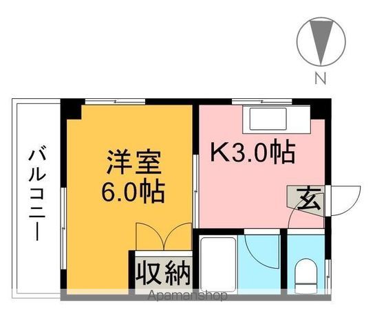小倉ハイツ 301号室 間取り