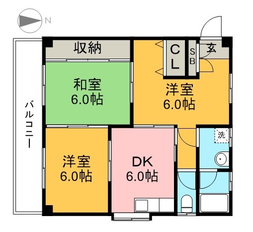 Ｍハイツ 203号室 間取り