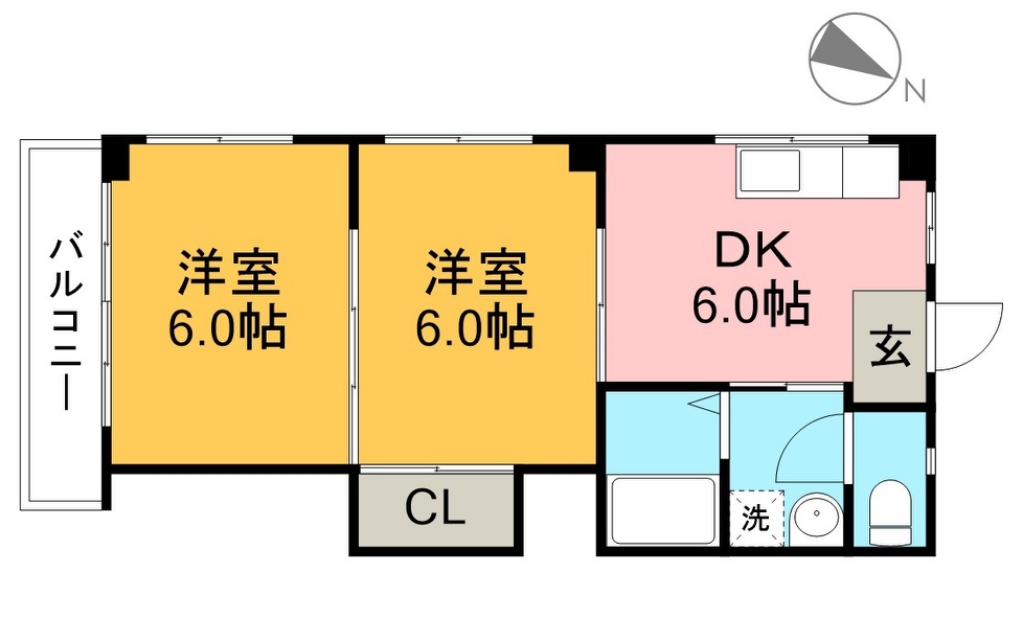 シティーライフＨＡＴＡ 302号室 間取り