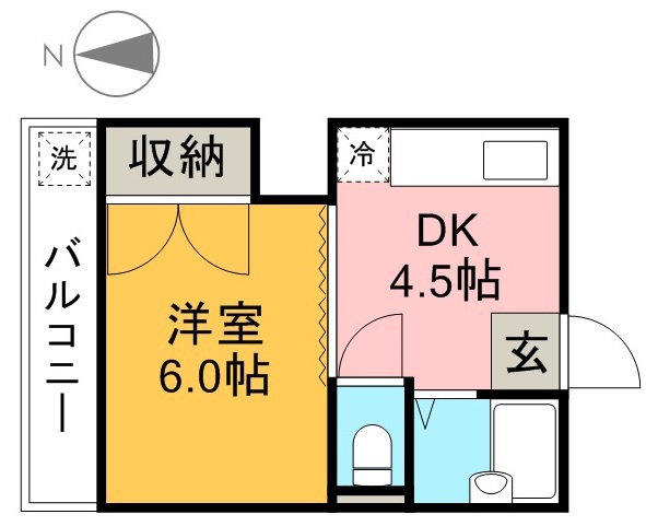 ハイツＹＮ 302号室 間取り