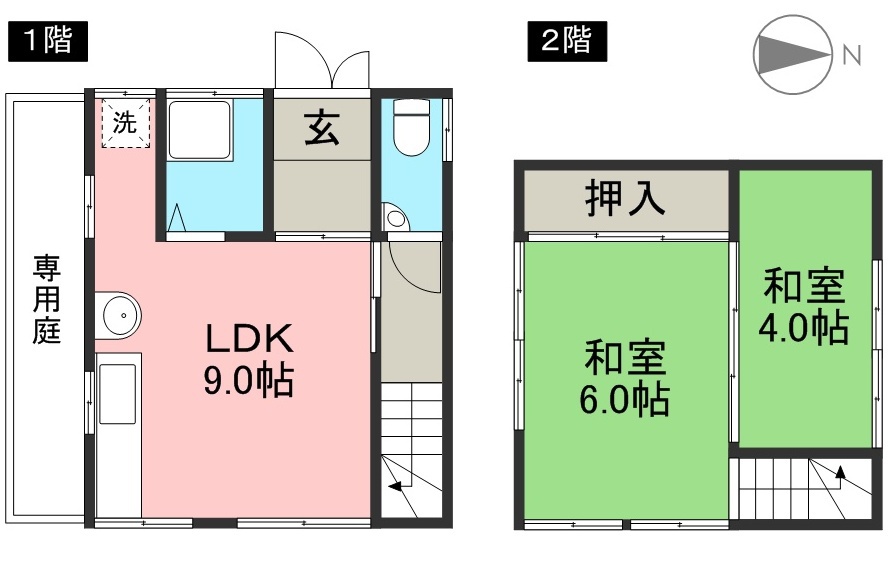 北高見町貸家 間取り