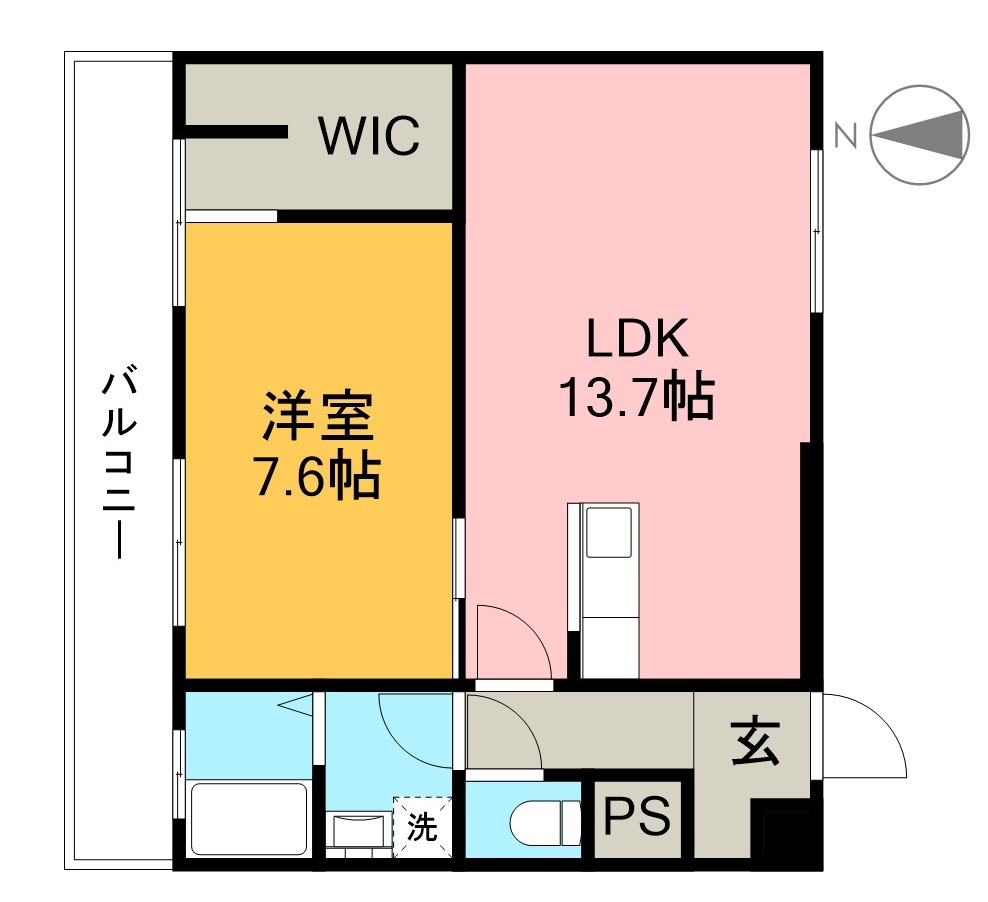 コーポ山﨑（北高見町） 306号室 間取り