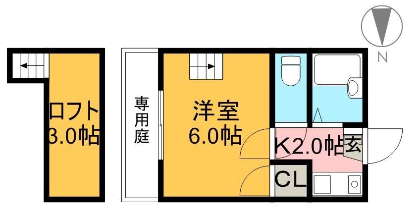 ウイズハウス伊勢崎 102号室 間取り