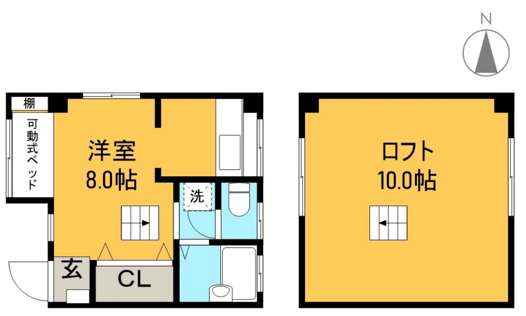 リルハウス 302号室 間取り