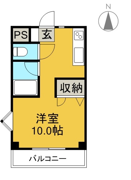 ジョイフル大川筋 201号室 間取り