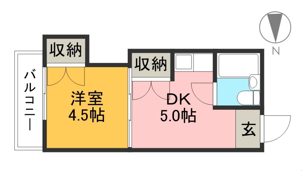 山下ナワテハイツ 503号室 間取り