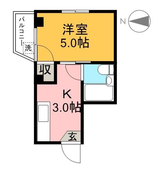 太陽舎ビル 403号室 間取り