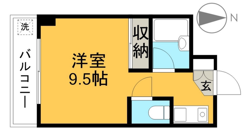 ロイヤル・レジデンス秦 406号室 間取り