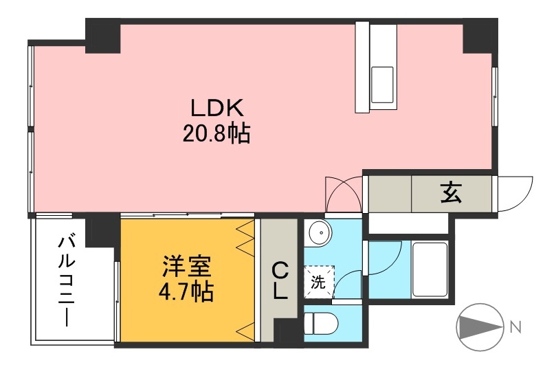 住友ハイツ 201号室 間取り