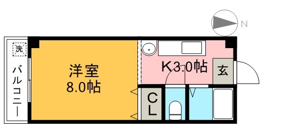 マザーグース＆Ｍ・Ｋ 201号室 間取り