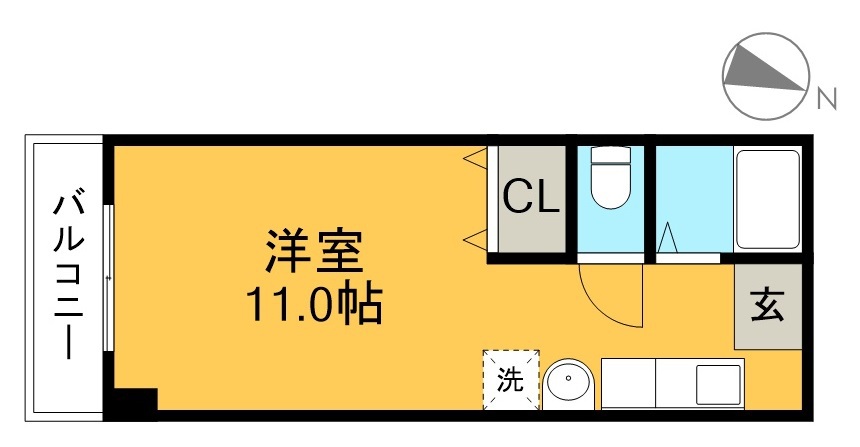 マザーグース＆Ｍ・Ｋ 302号室 間取り