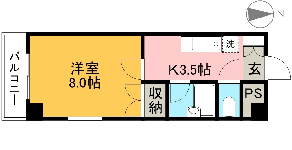 ミタニマンションⅢ 901号室 間取り