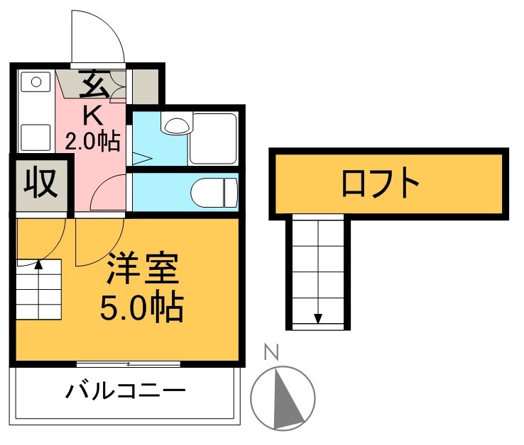 曙町レジデンス 206号室 間取り