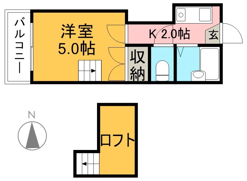 曙町レジデンス 106号室 間取り