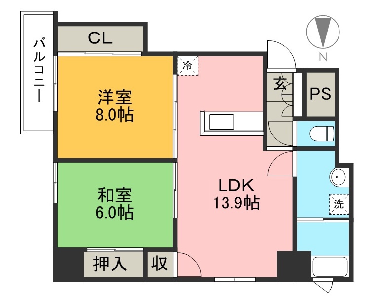 Ｎ＆Ａ　ＡＰＡＲＴＭＥＮＴ 501号室 間取り