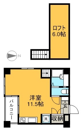 ヴィラ青柳 4A号室 間取り