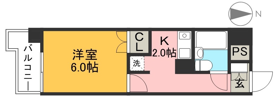 ダイアパレス桜馬場 202号室 間取り