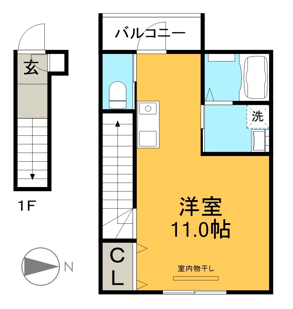 アンドセジュールⅡ 間取り図