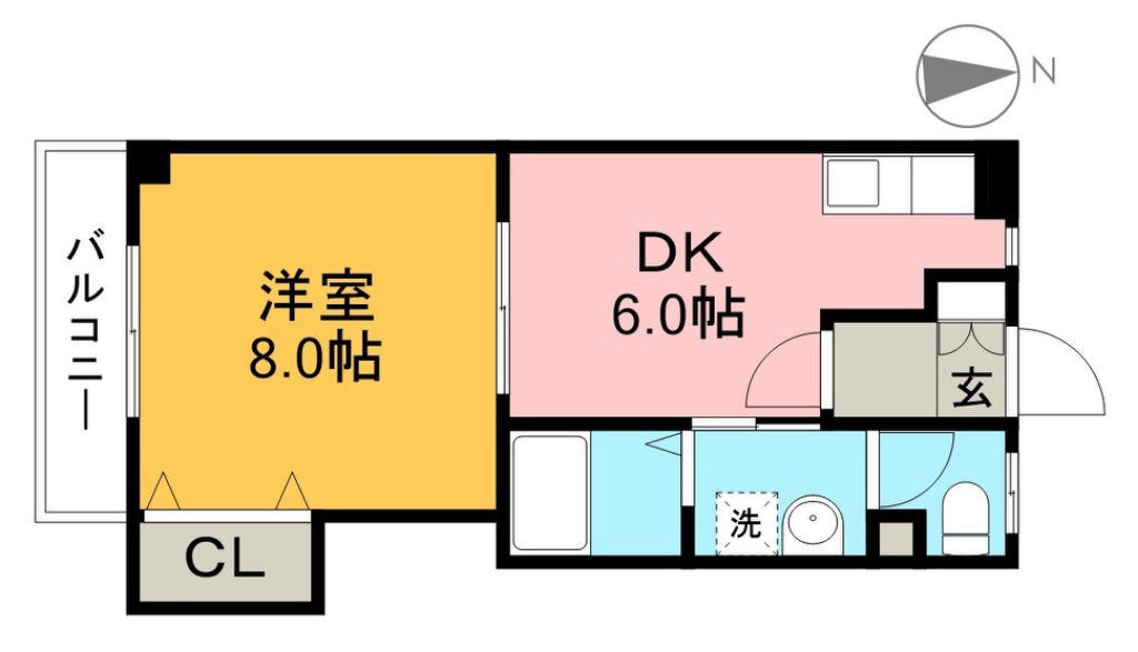 パールハイツ 305号室 間取り