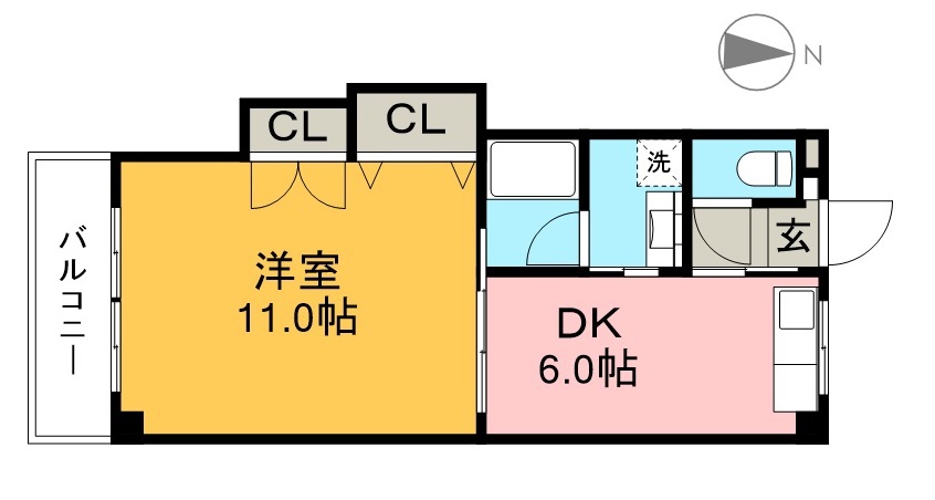 ドリームハウス２ 303号室 間取り