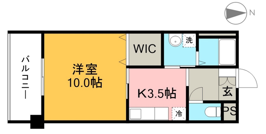 ドリームハウスしののめ 303号室 間取り