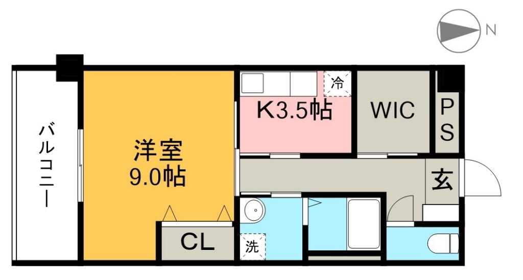 ドリームハウスしののめ 302号室 間取り