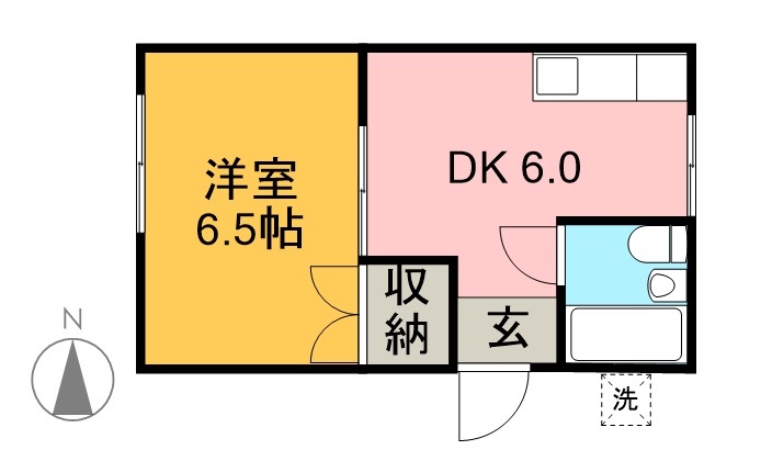 グランドパーク桜井町 102号室 間取り