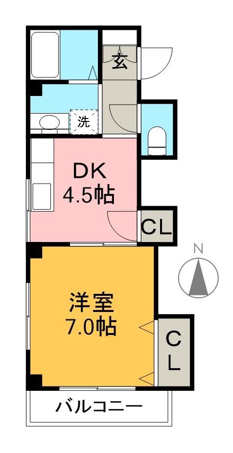 フルハウス 305号室 間取り