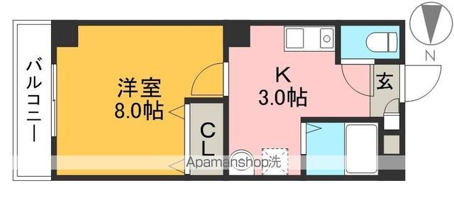 レジデンス山手 402号室 間取り