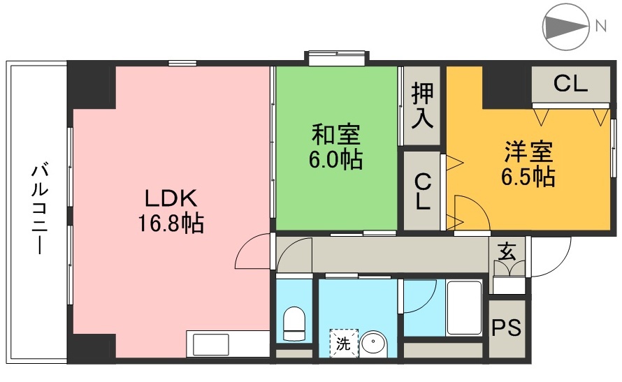 リップルガーデンⅠ 201号室 間取り