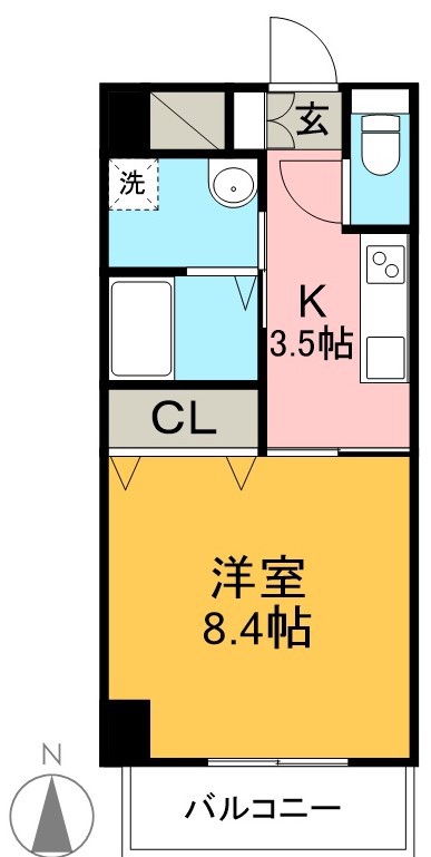 Ｍａｒｅ（マーレ） 403号室 間取り