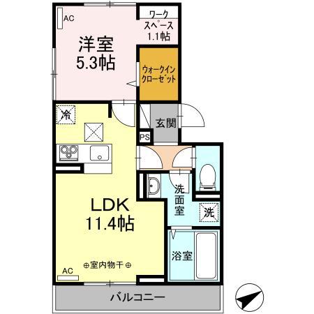 サンフィールド高須 105号室 間取り