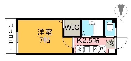 コーポエルム 205号室 間取り