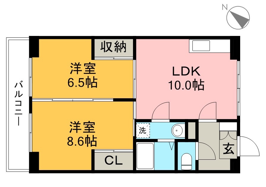 ロゼ３ 202号室 間取り