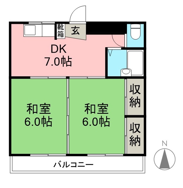 コオキマンション 203号室 間取り