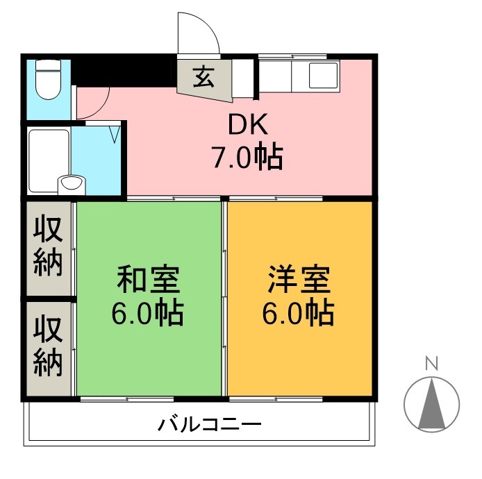 コオキマンション 204号室 間取り