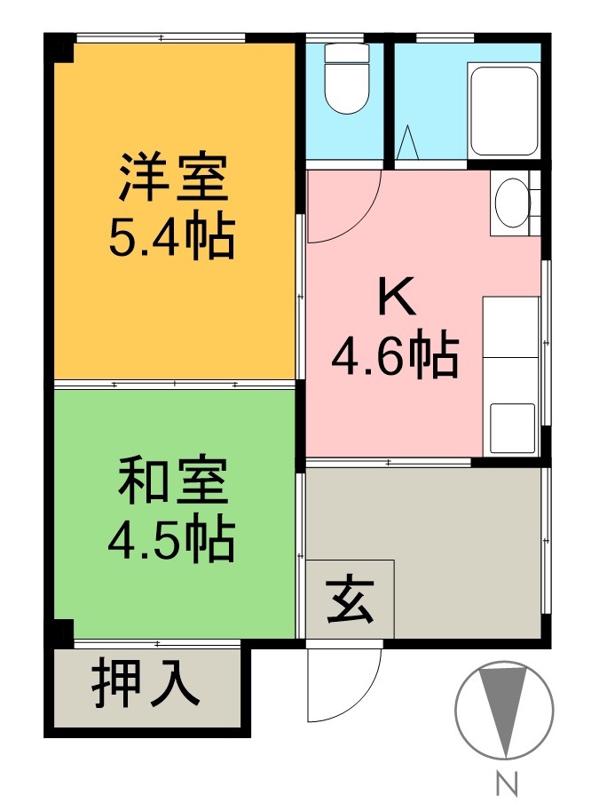 ＦＴビル 3F南号室 間取り