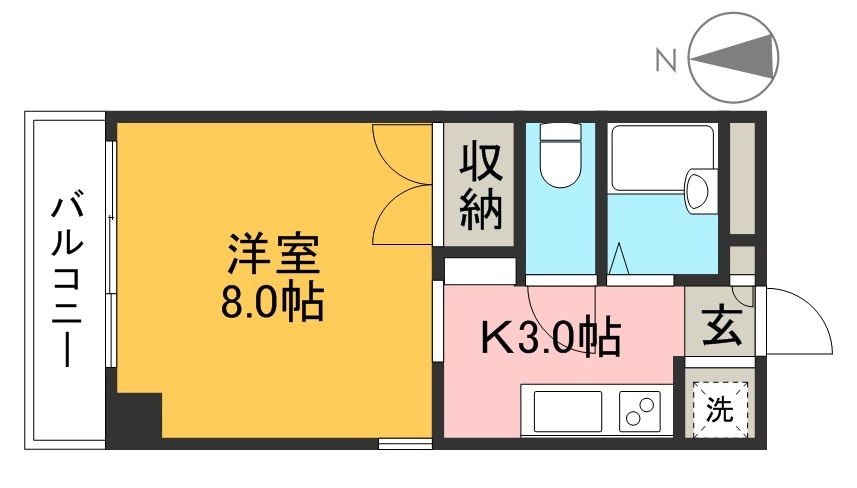 エトワール弥生町 間取り図