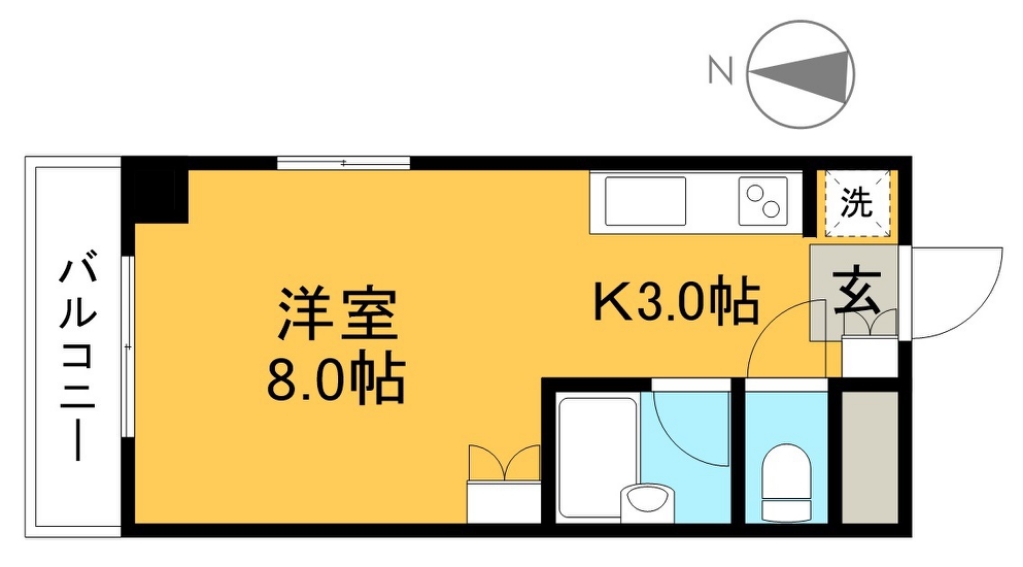 エトワール弥生町 205号室 間取り