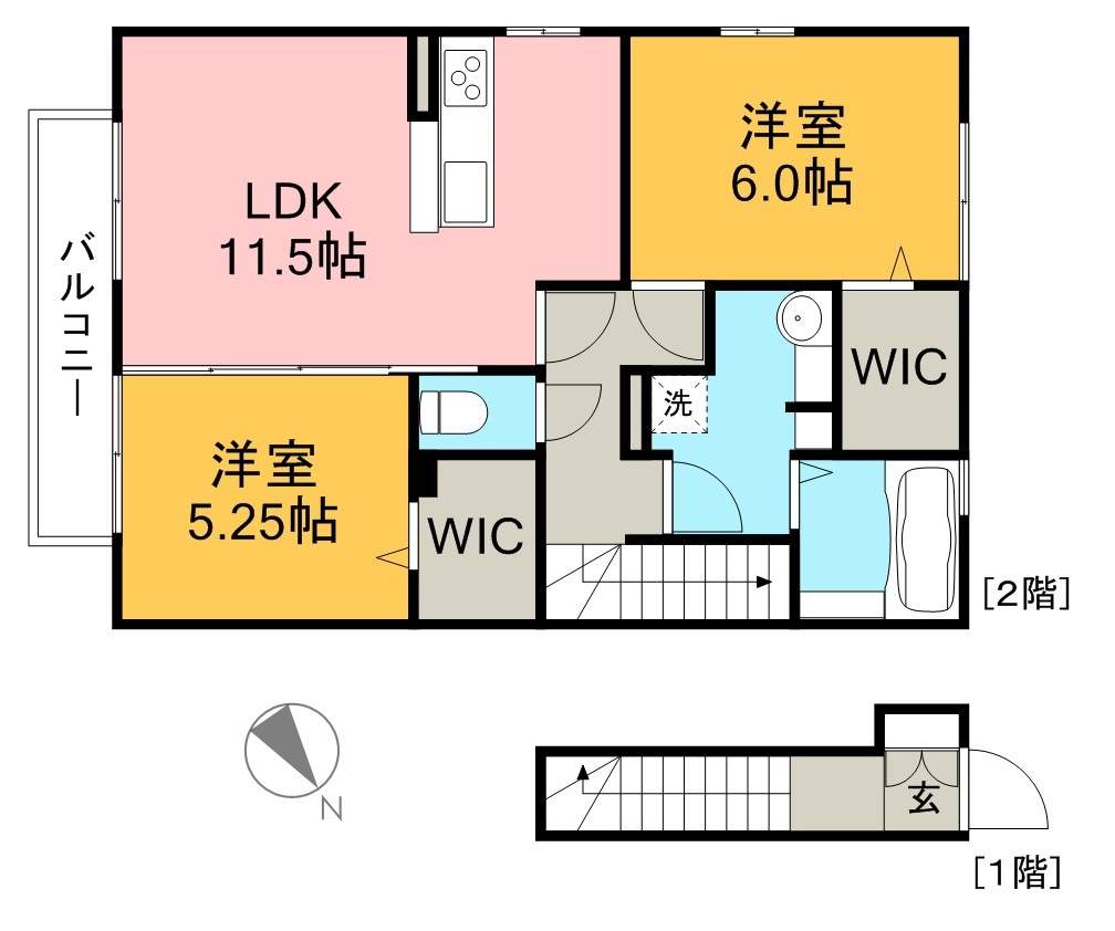 ボナール朝倉西町 207号室 間取り