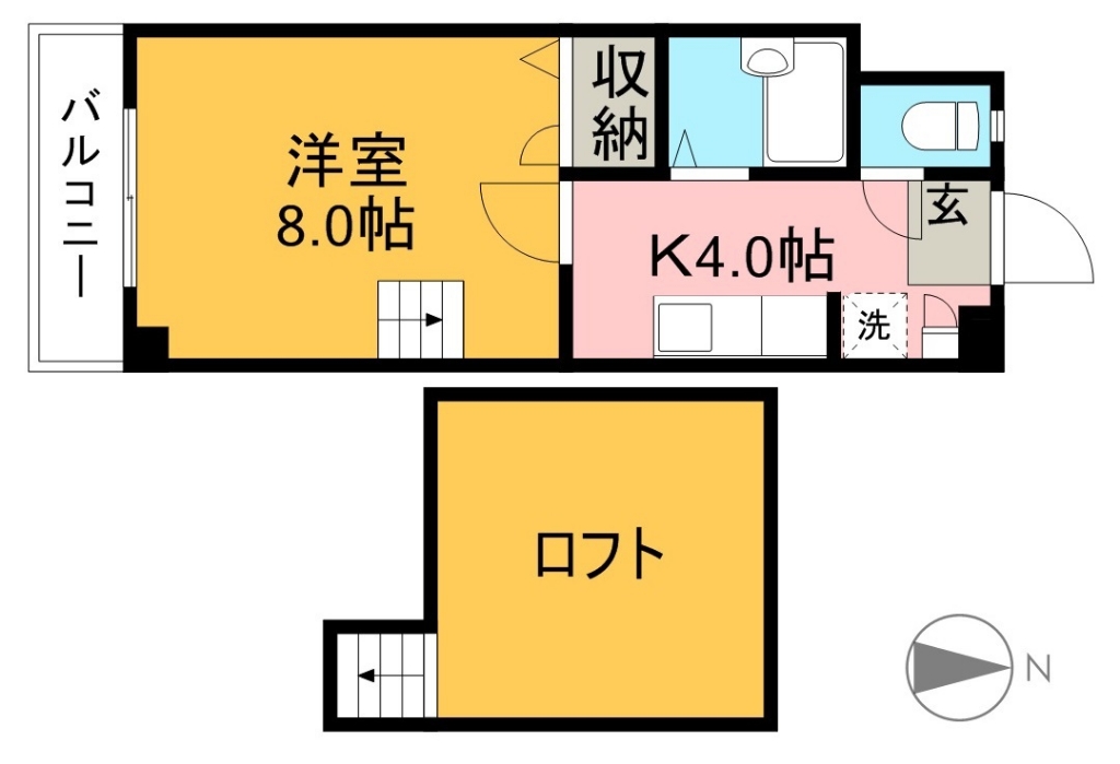 貳室邸マンション 305号室 間取り