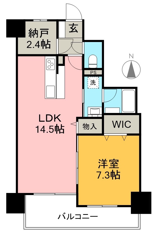 （仮）和泉町マンション 902号室 間取り