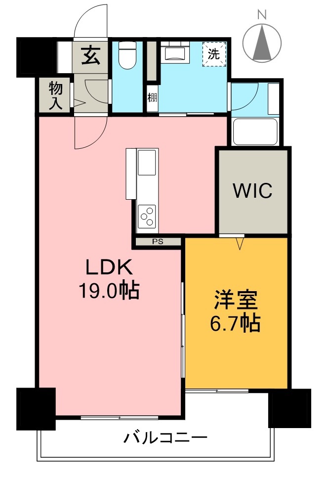 （仮）和泉町マンション 903号室 間取り