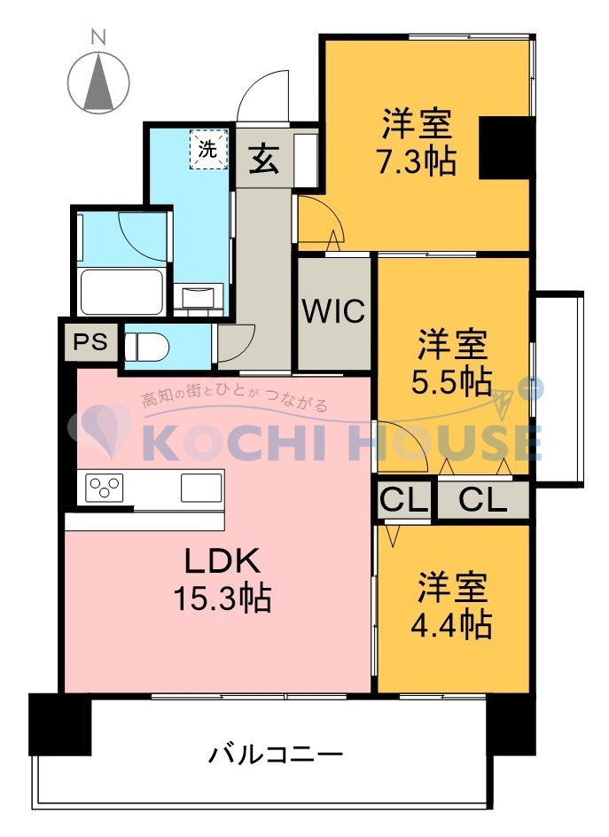 （仮）和泉町マンション 905号室 間取り