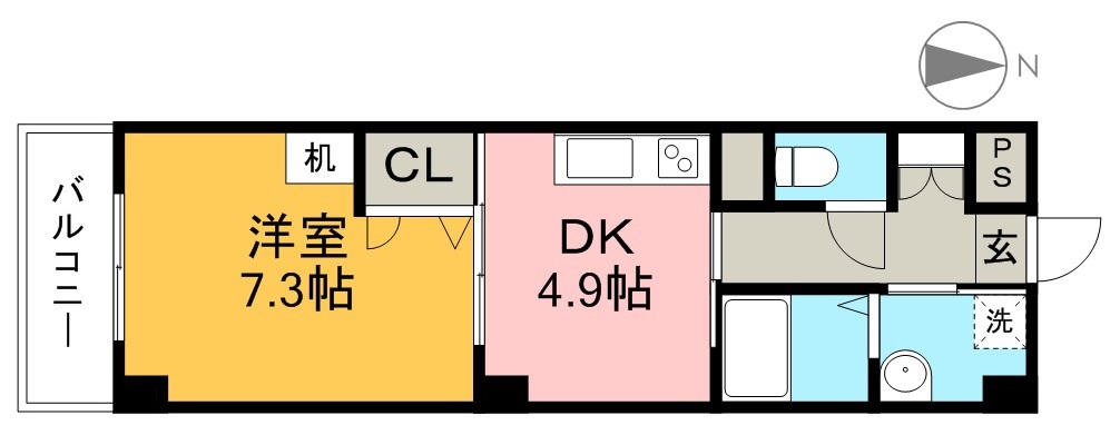 イターナル 303号室 間取り