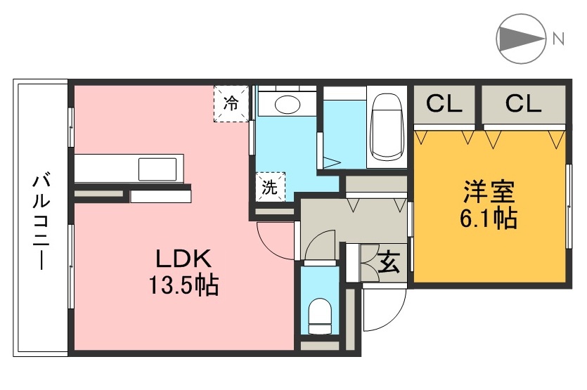 サンハイム 202号室 間取り